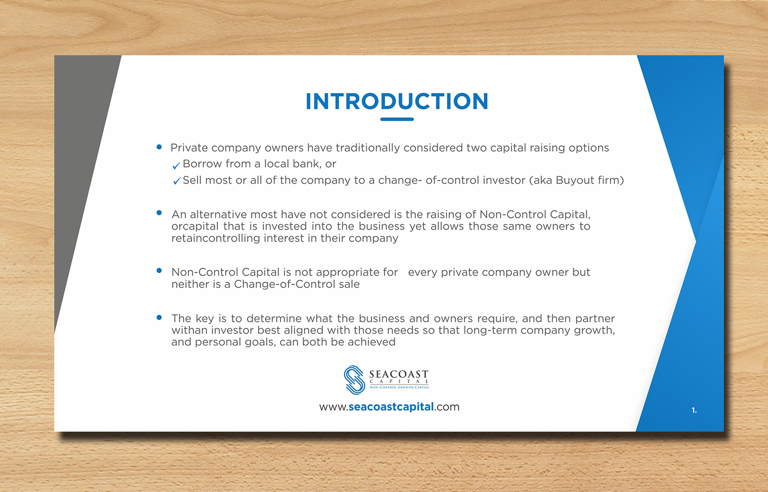 PowerPoint Design by ecorokerz for Seacoast Capital | Design #20319528