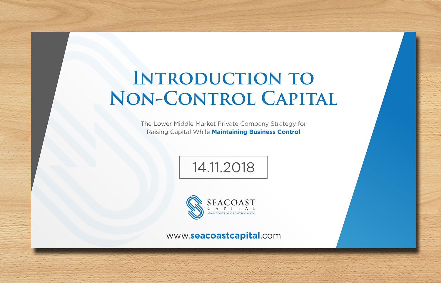 Diseño de PowerPoint por ecorokerz para Seacoast Capital | Diseño #20349494