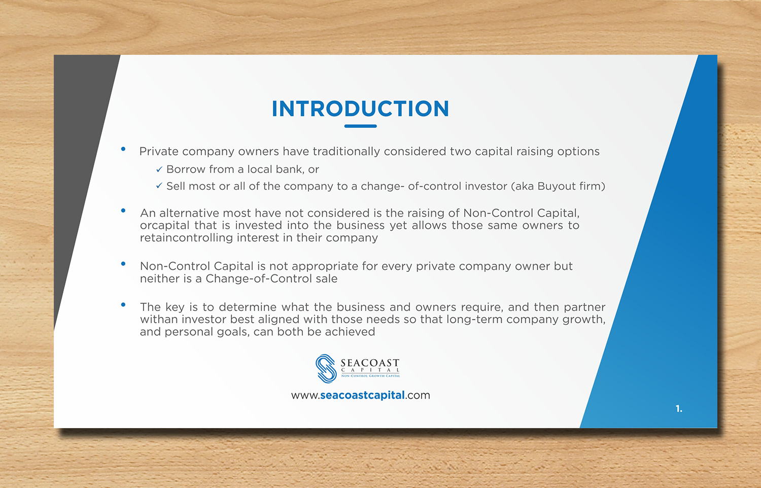 PowerPoint Design by ecorokerz for Seacoast Capital | Design #20349495