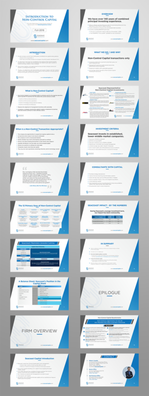 Design de PowerPoint par ecorokerz pour Seacoast Capital | Design : #20379650