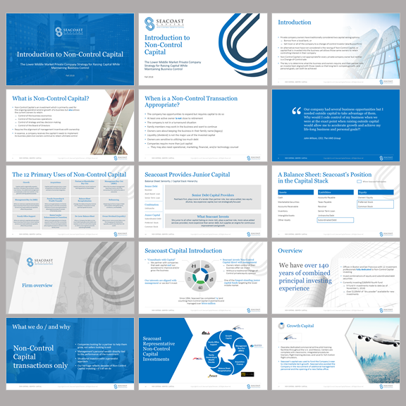 Diseño de PowerPoint por dhuruvam para Seacoast Capital | Diseño #20313986