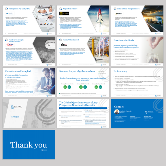 Diseño de PowerPoint por dhuruvam para Seacoast Capital | Diseño #20313987