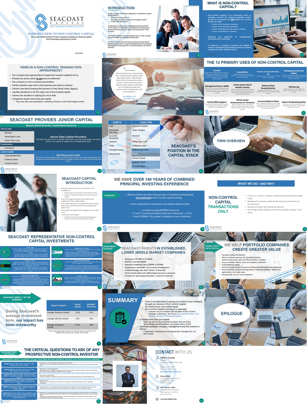 Diseño de PowerPoint por IndreDesign para Seacoast Capital | Diseño #20284869
