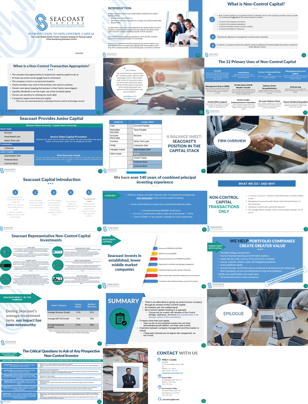 PowerPoint Design by IndreDesign for Seacoast Capital | Design #20310954