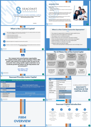 Design de PowerPoint par IndreDesign pour Seacoast Capital | Design : #20344531
