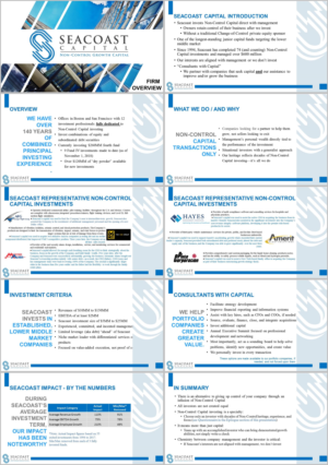 Design de PowerPoint par Rizia.K pour Seacoast Capital | Design : #20310205