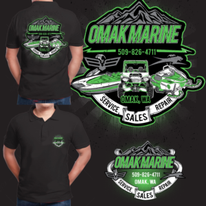 Cool shirt design for snowmobile SxS dealer