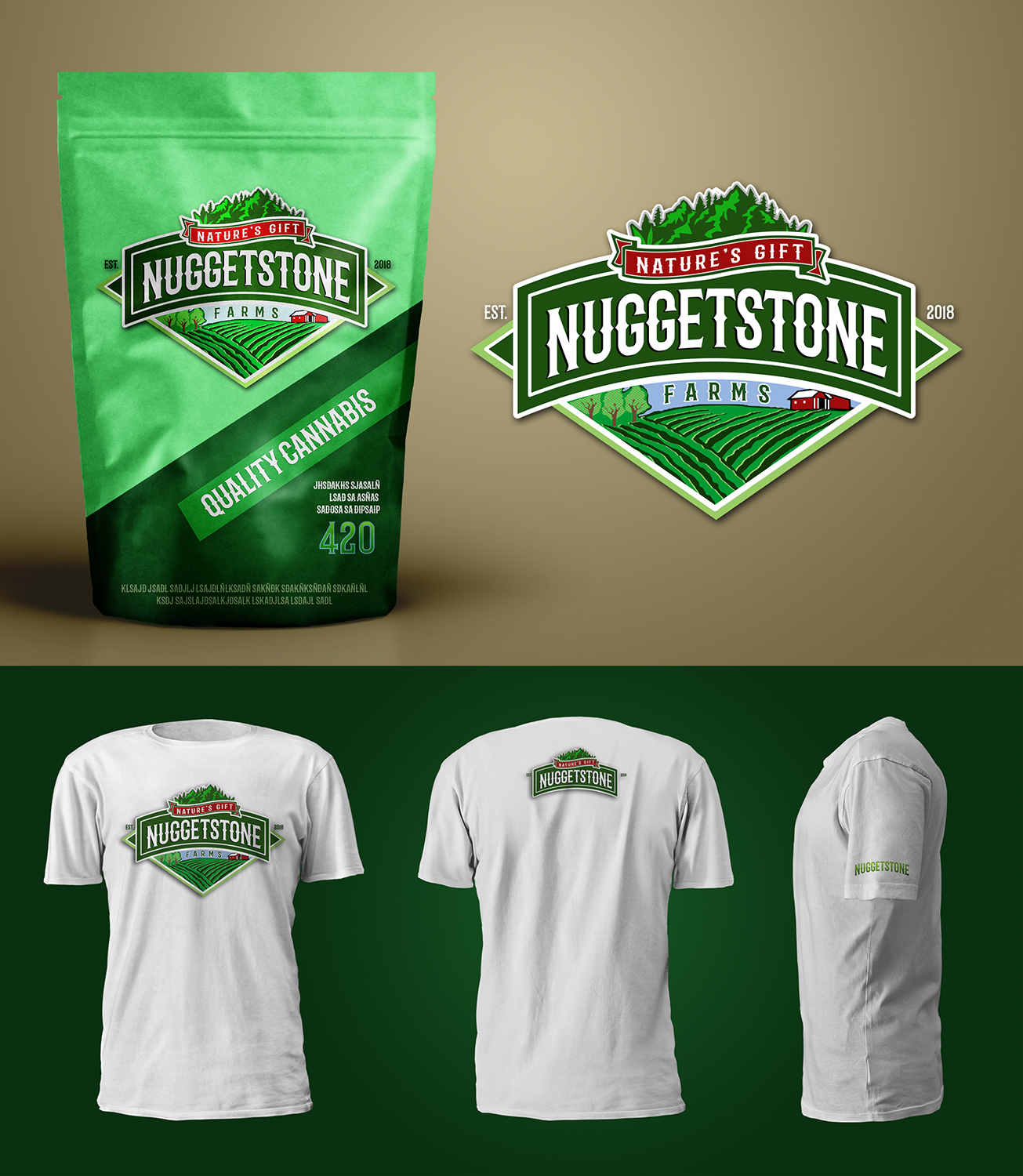 Logo Design by bettyelenauzcategui for Nuggeststone Farms | Design: #20303450
