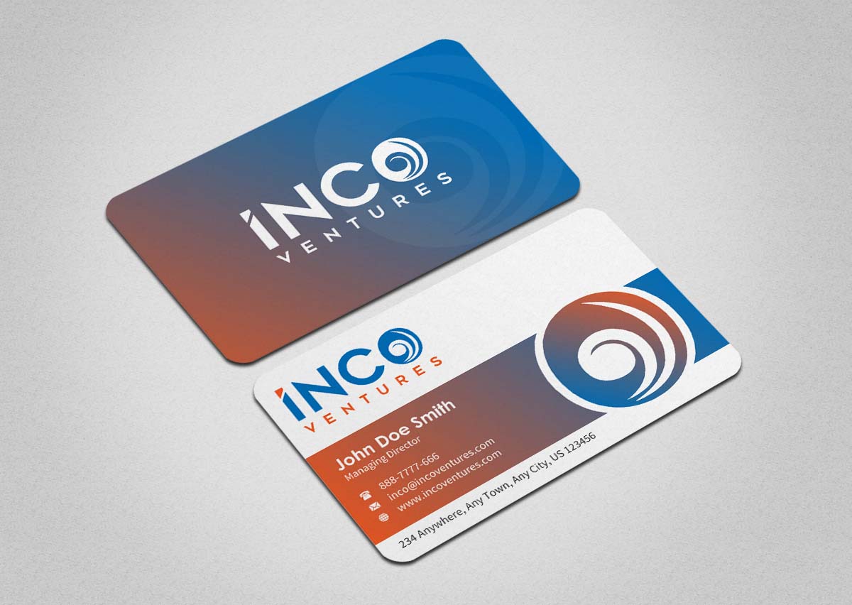 Design de Carte de Visite par INDIAN_Ashok pour INCO Ventures | Design #20274174
