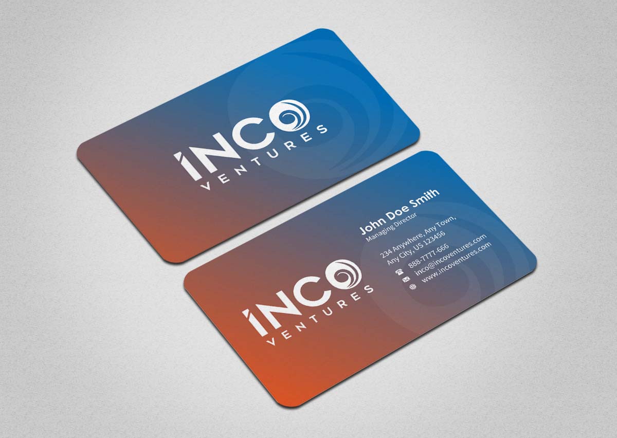 Design de Carte de Visite par INDIAN_Ashok pour INCO Ventures | Design #20274179