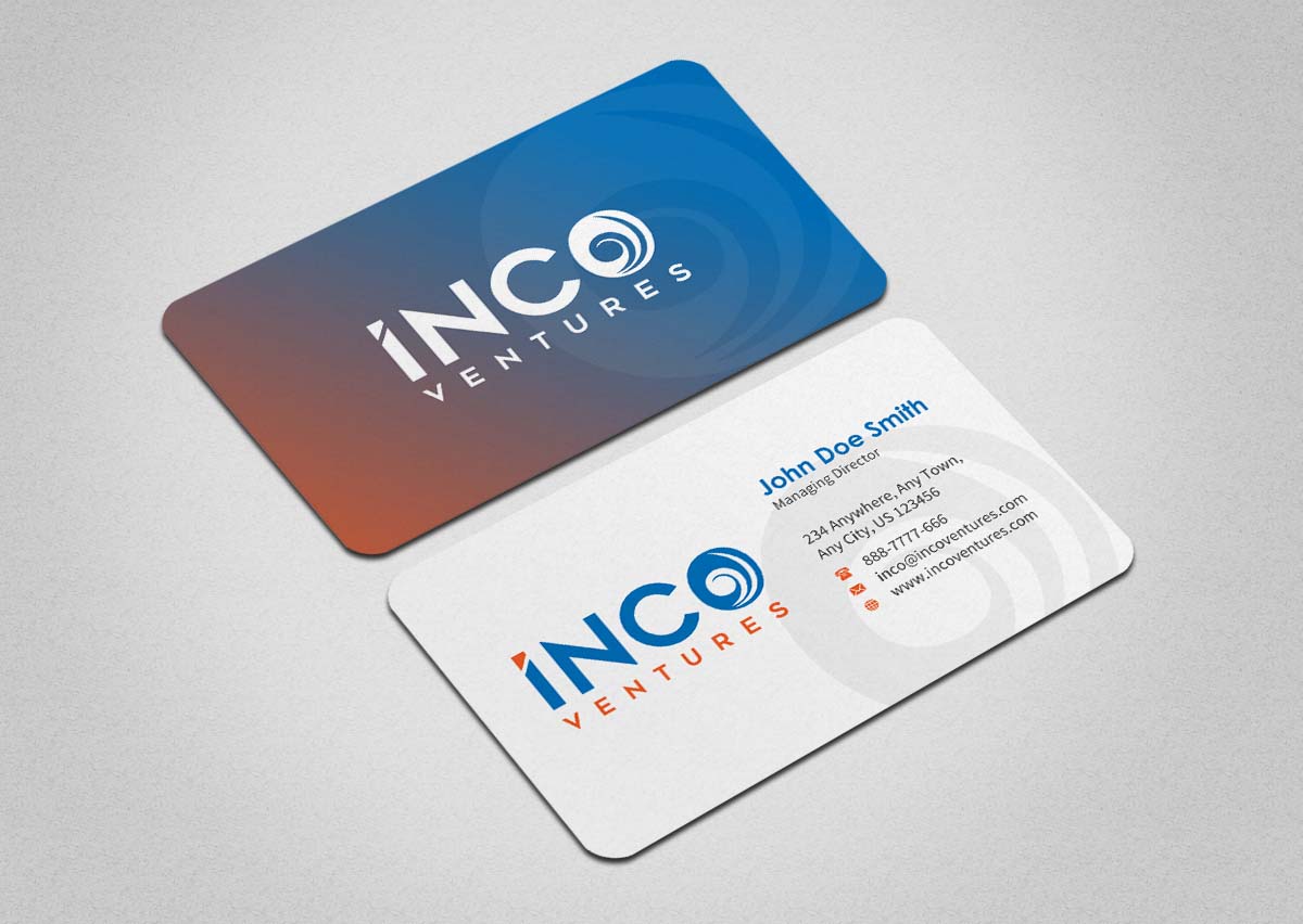 Design de Carte de Visite par INDIAN_Ashok pour INCO Ventures | Design #20274182
