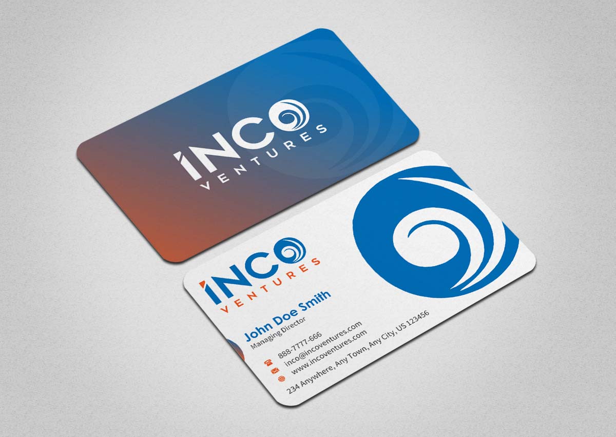 Design de Carte de Visite par INDIAN_Ashok pour INCO Ventures | Design #20274185