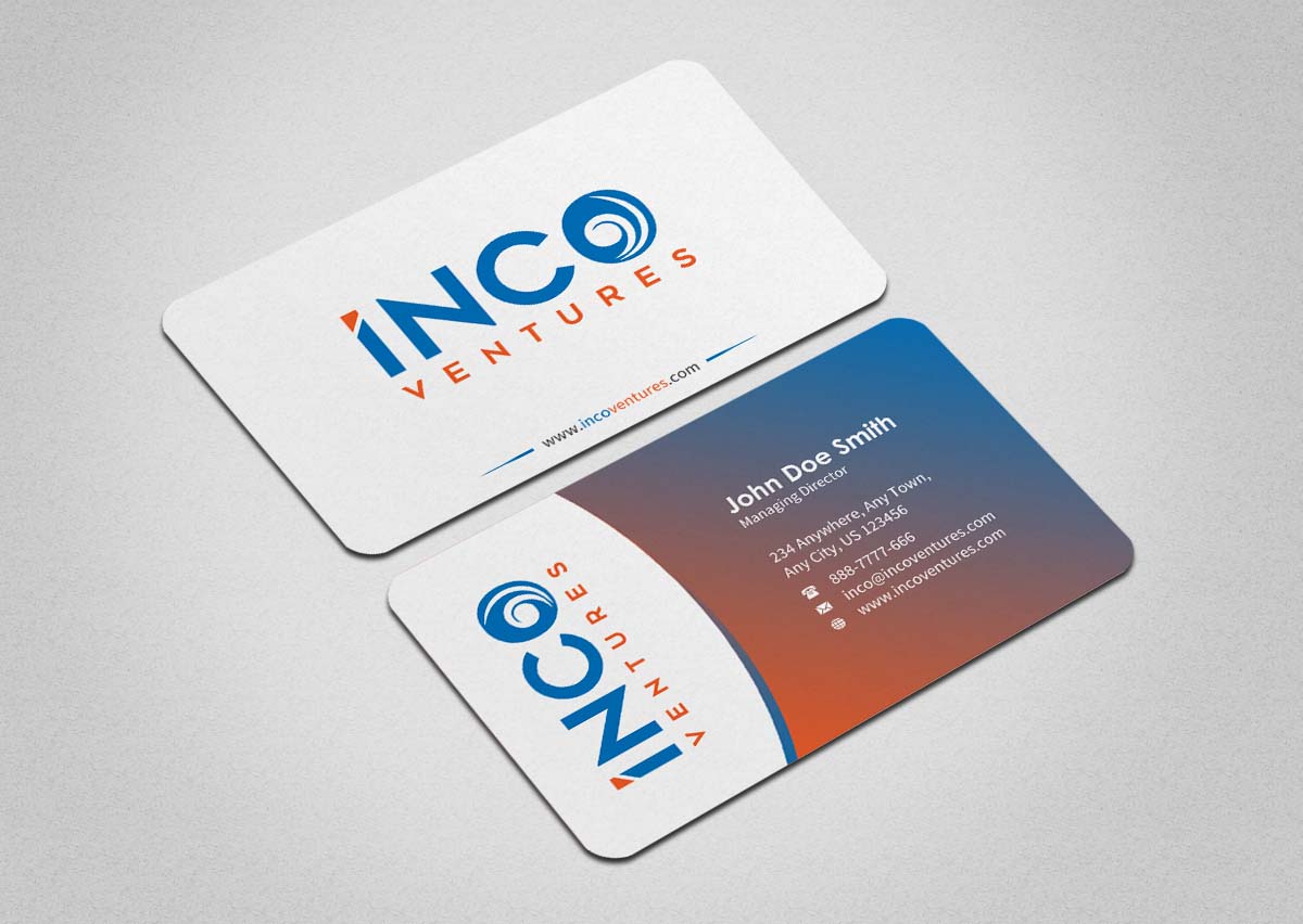 Design de Carte de Visite par INDIAN_Ashok pour INCO Ventures | Design #20274188
