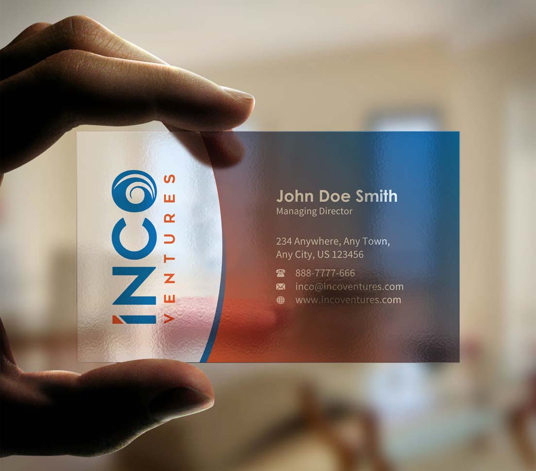 Design de Carte de Visite par INDIAN_Ashok pour INCO Ventures | Design #20274199
