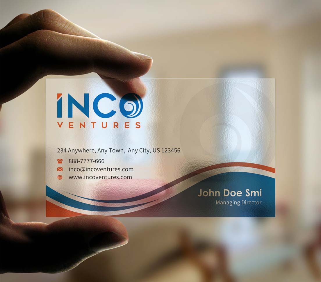 Design de Carte de Visite par INDIAN_Ashok pour INCO Ventures | Design #20274201