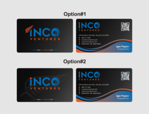 Business Card Design by INDIAN_Ashok for INCO Ventures | Design: #20288093
