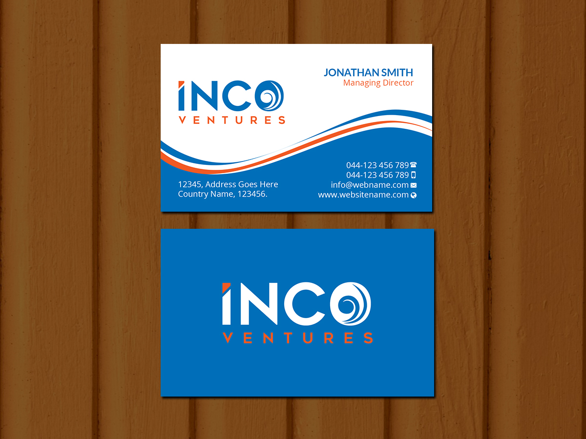Business Card Design by Creations Box 2015 for INCO Ventures | Design #20284203