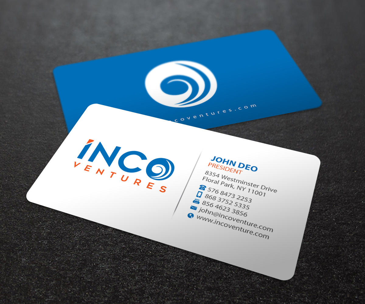 Business Card Design by Brand aid for INCO Ventures | Design #20278414