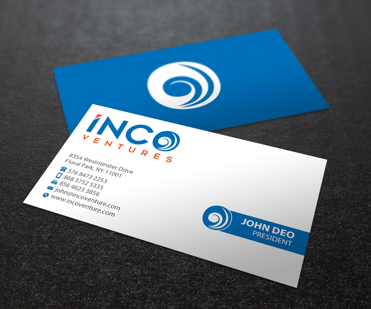 Design de Carte de Visite par Brand aid pour INCO Ventures | Design #20278419