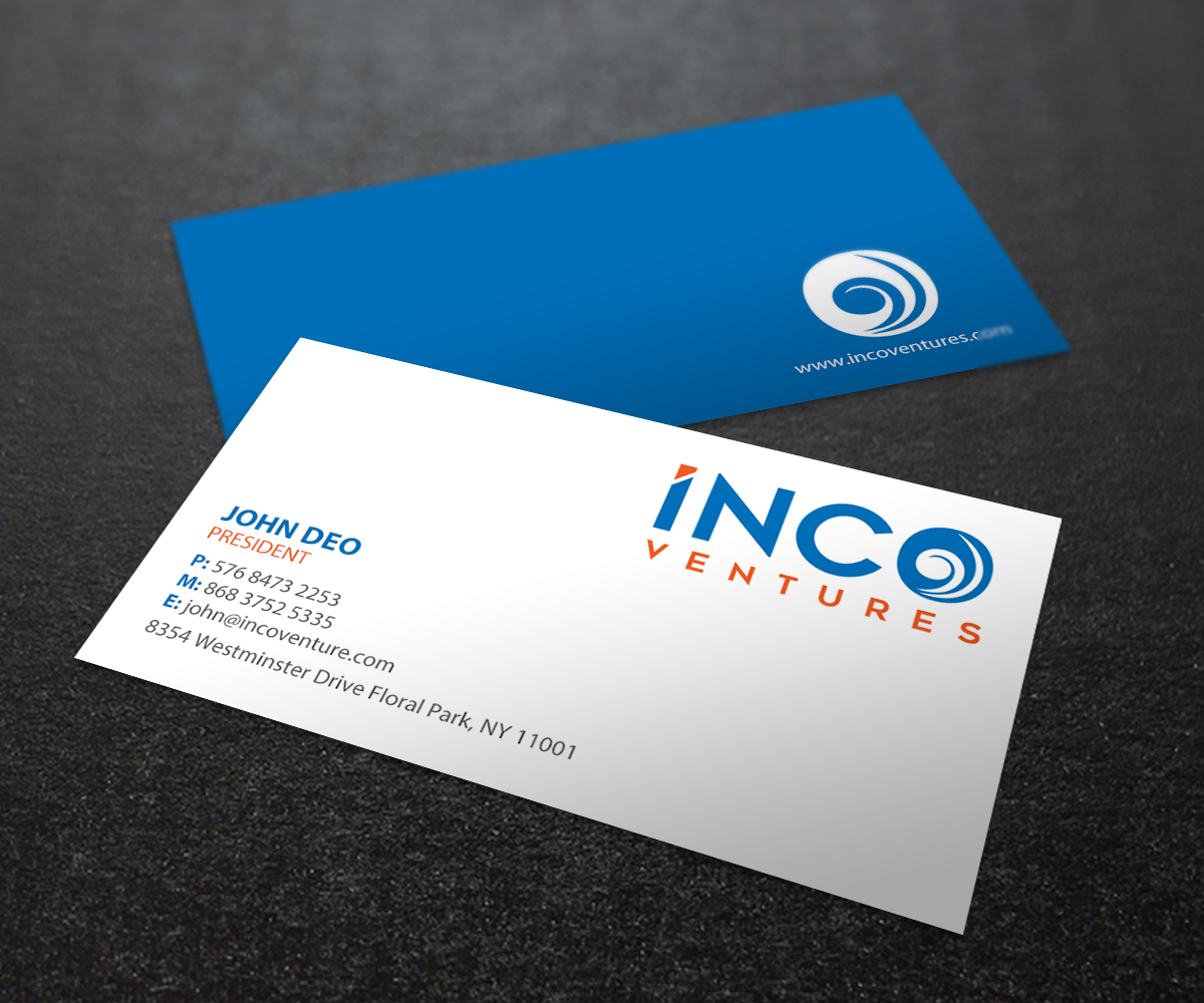 Visitenkarten-Design von Brand aid für INCO Ventures | Design #20278420
