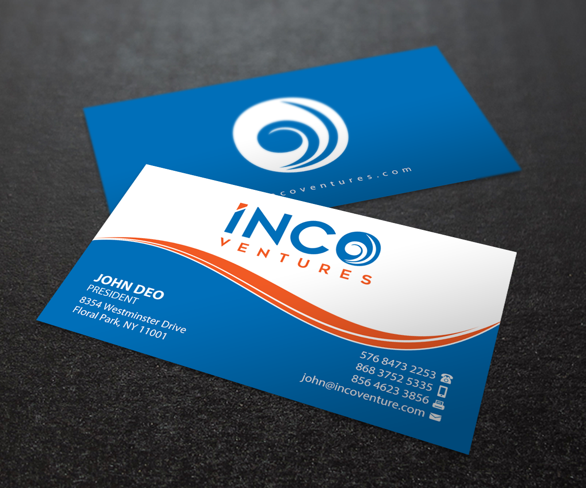 Business Card Design by Brand aid for INCO Ventures | Design #20278423