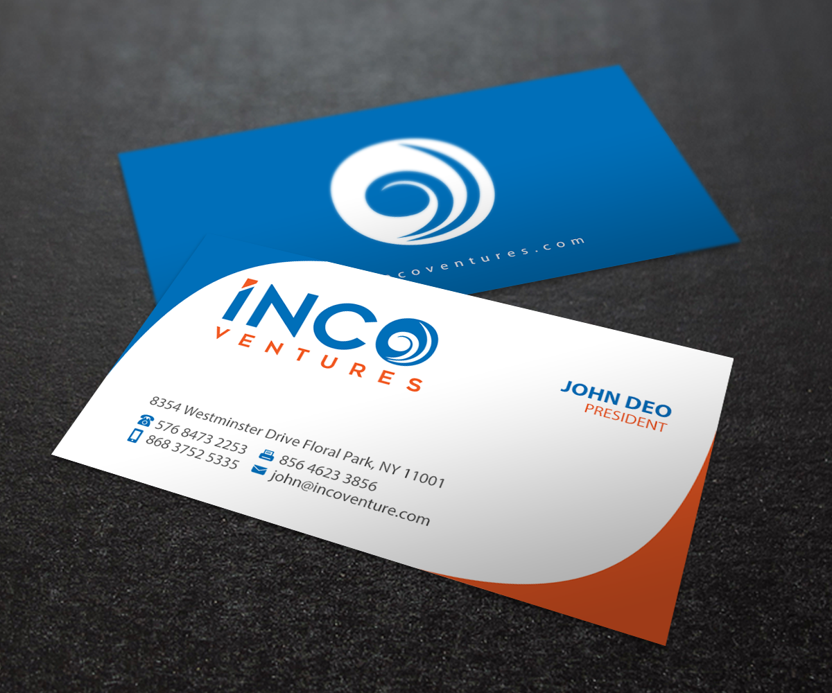 Visitenkarten-Design von Brand aid für INCO Ventures | Design #20278431