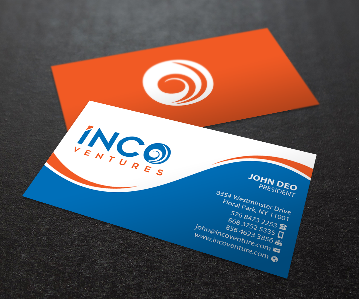 Design de Carte de Visite par Brand aid pour INCO Ventures | Design #20278433