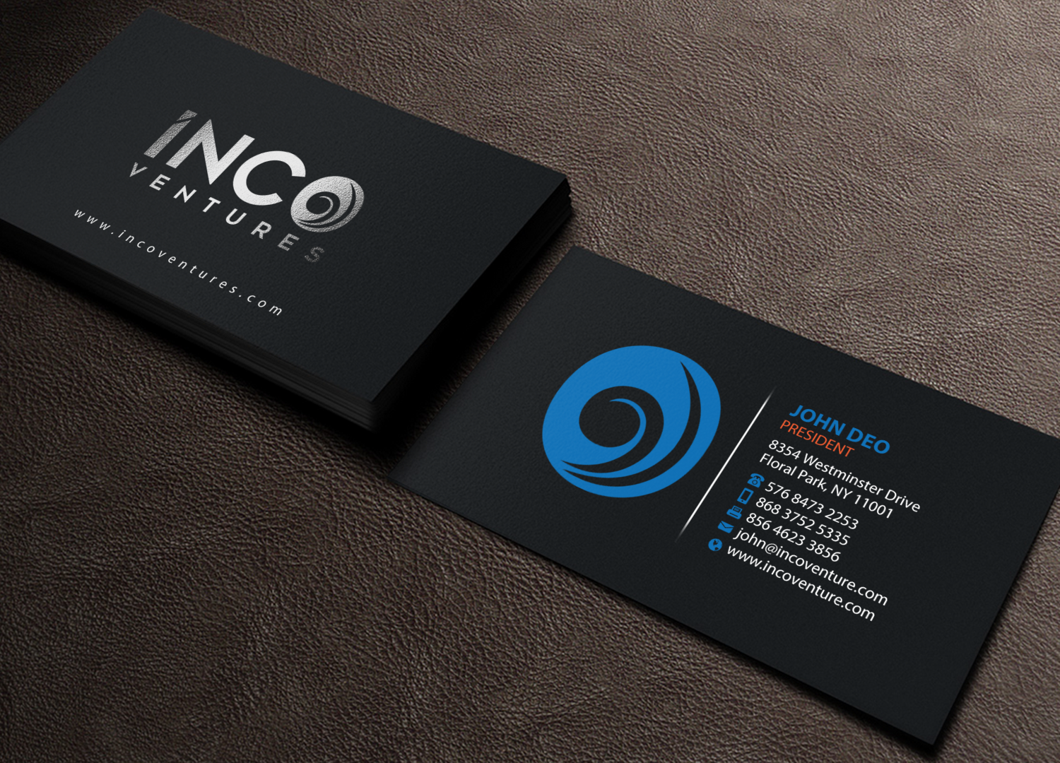 Visitenkarten-Design von Brand aid für INCO Ventures | Design #20278437