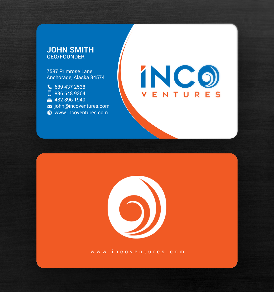 Visitenkarten-Design von chandrayaan.creative für INCO Ventures | Design #20278377