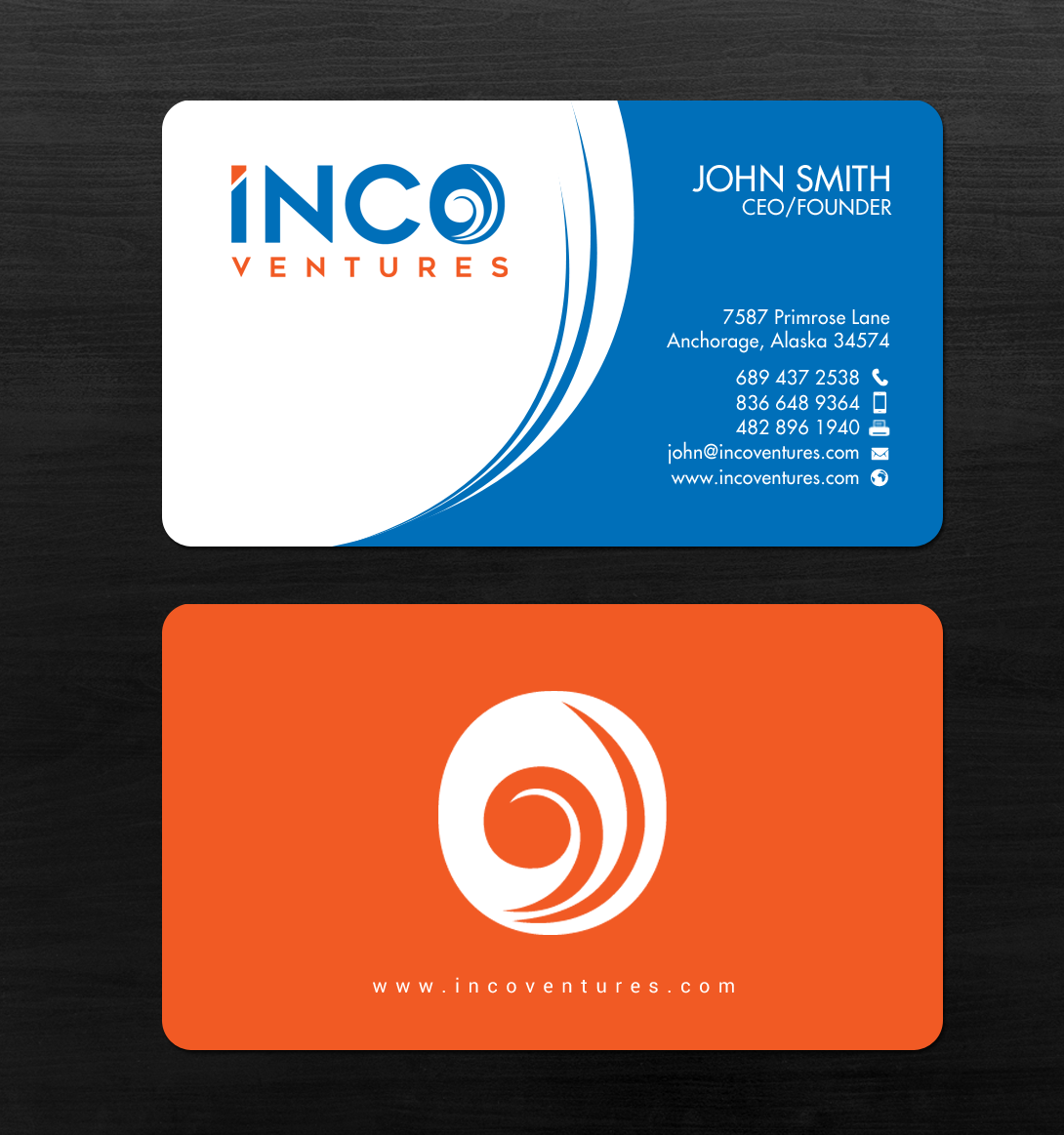 Visitenkarten-Design von chandrayaan.creative für INCO Ventures | Design #20280970