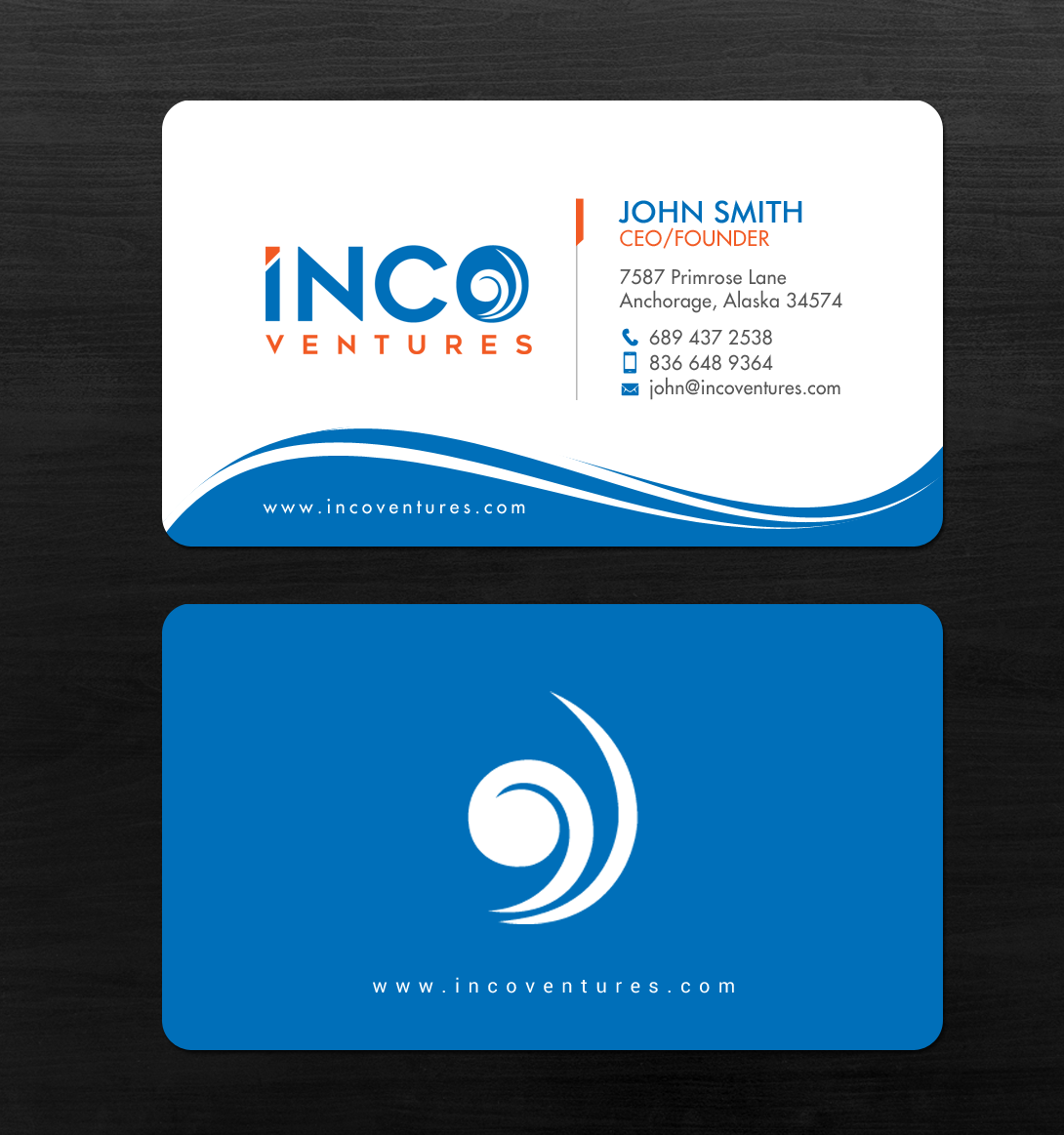 Visitenkarten-Design von chandrayaan.creative für INCO Ventures | Design #20280971