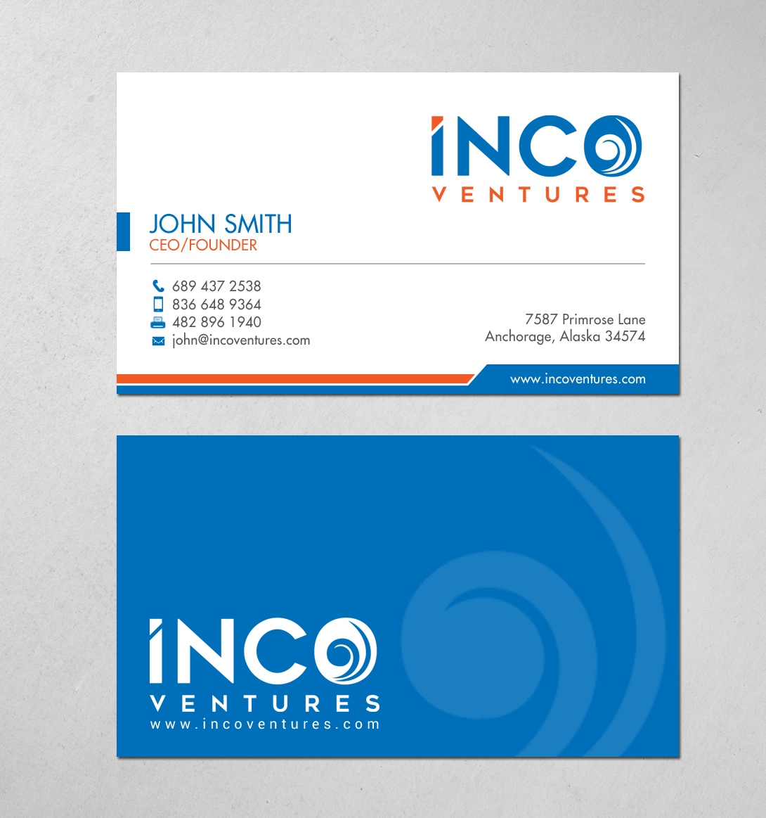 Visitenkarten-Design von chandrayaan.creative für INCO Ventures | Design #20280980