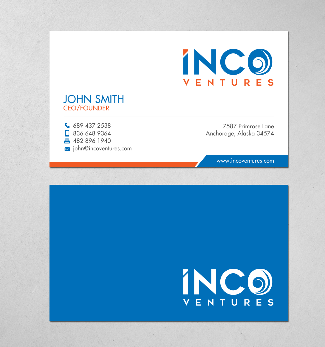 Visitenkarten-Design von chandrayaan.creative für INCO Ventures | Design #20280981