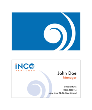 Visitenkarten-Design von theartofgrace96 2 für INCO Ventures | Design: #20277049