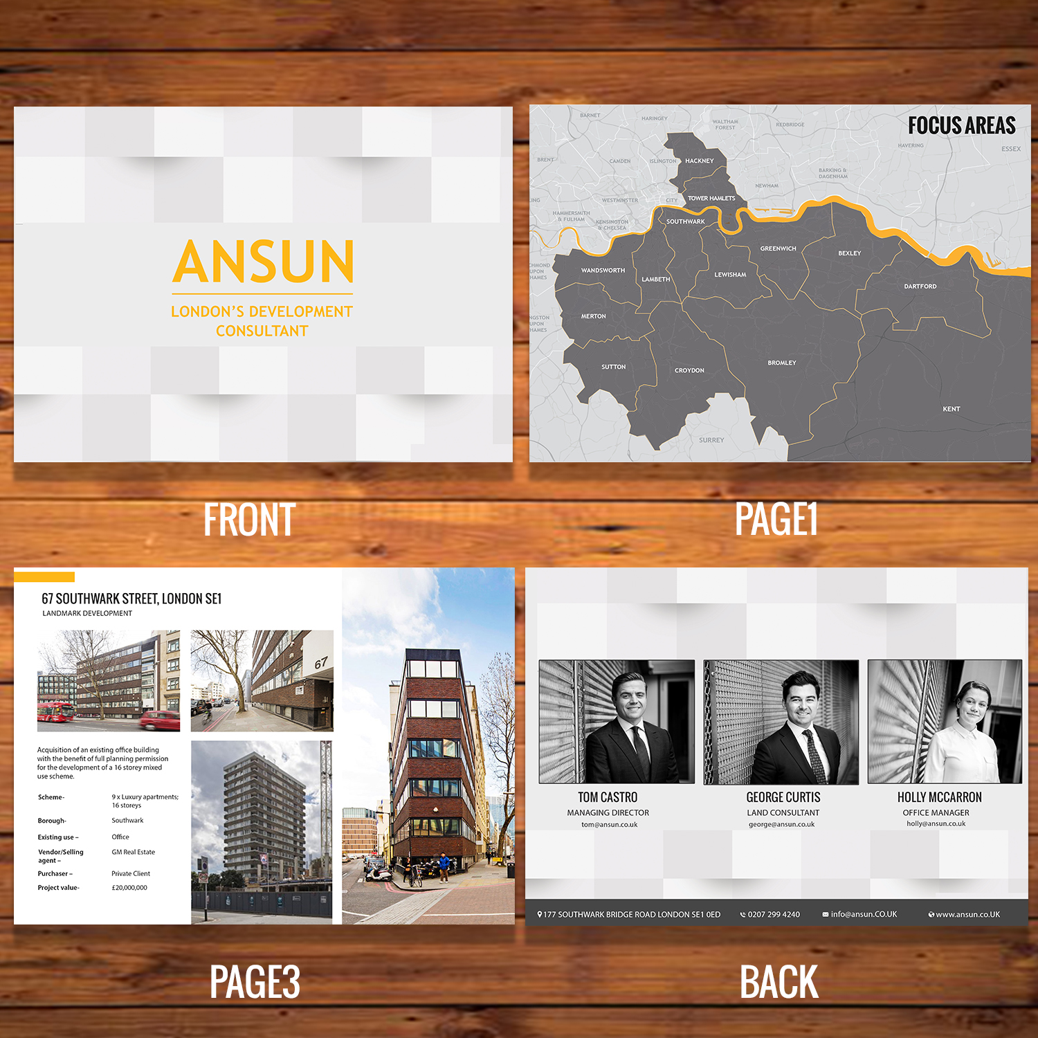 Brochure Design by debdesign for ANSUN Property | Design #20279314