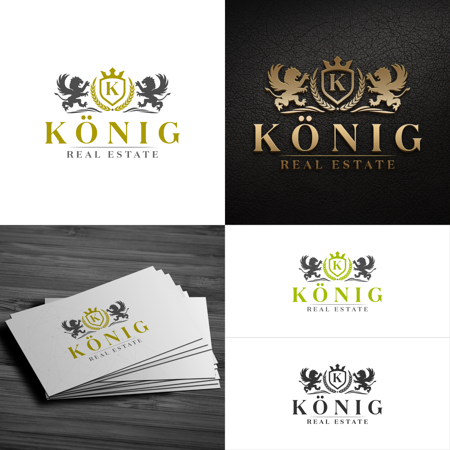 Logo Design by SlashGrid for König Real Estate GmbH  | Design #20314339