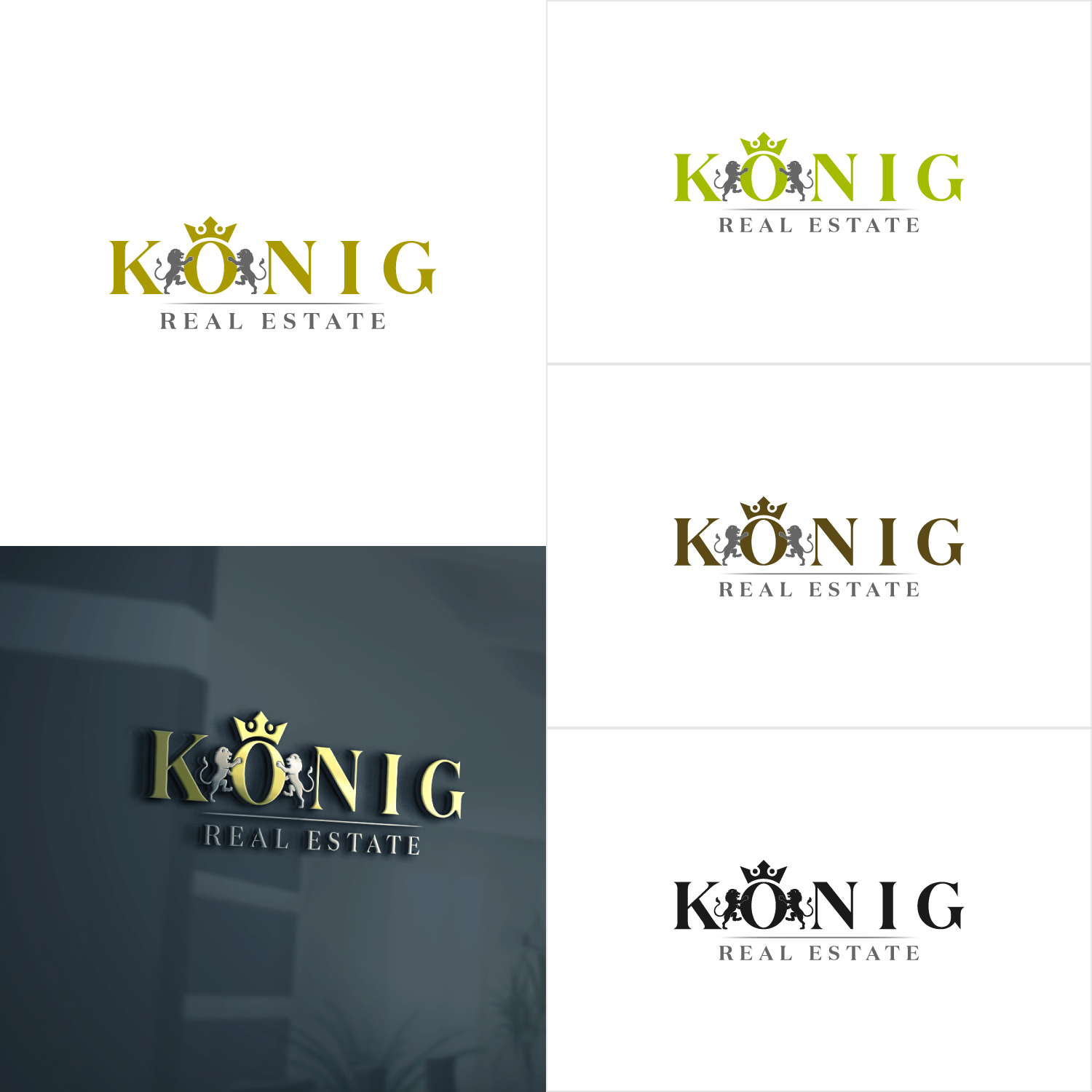 Logo Design by SlashGrid for König Real Estate GmbH  | Design #20315525
