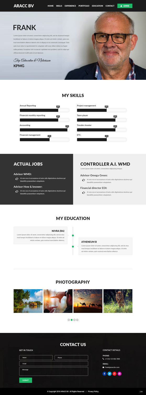 Wordpress Design by pb for this project | Design #20285794