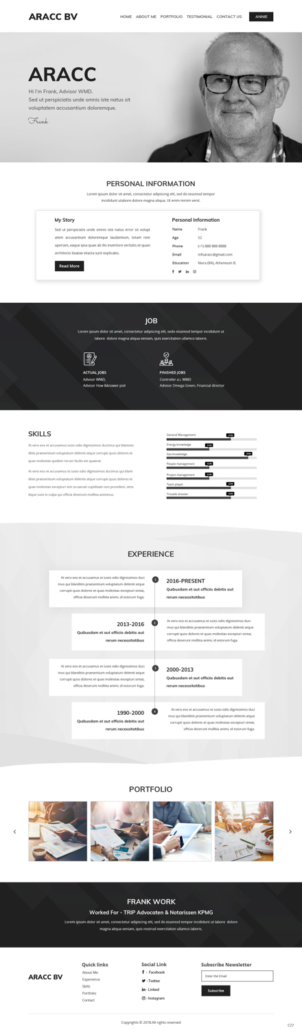Wordpress Design by pb for this project | Design #20285795