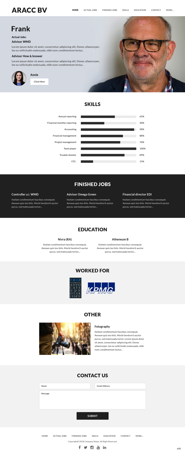 Wordpress Design by pb for this project | Design #20285800