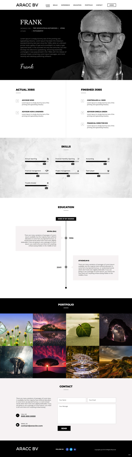 Wordpress Design by pb for this project | Design #20285803