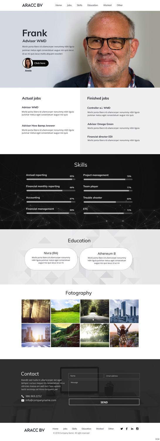 Wordpress Design by pb for this project | Design #20285804