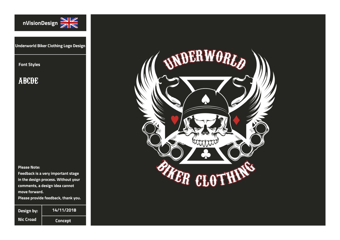 Logo-Design von nvisiondesign.co.uk für Custom Bike Shop | Design #20279447