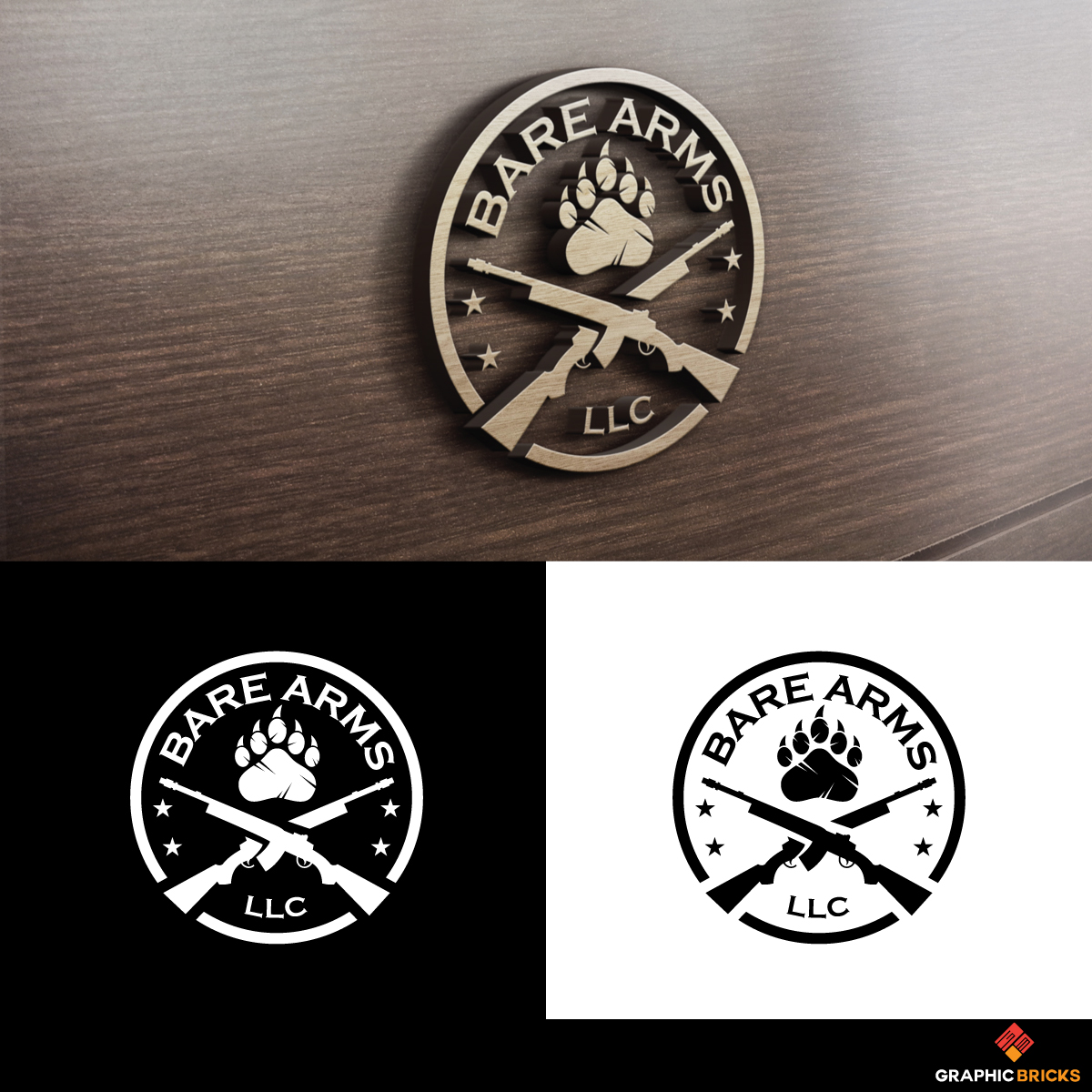 Logo Design by Graphic Bricks for Bare Arms, LLC | Design #20280854