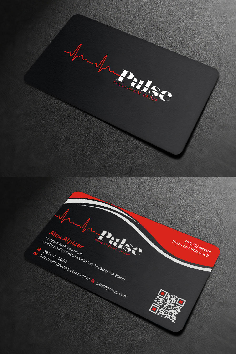 Business Card Design by INDIAN_Ashok for Pulse Educational Group | Design #20278832