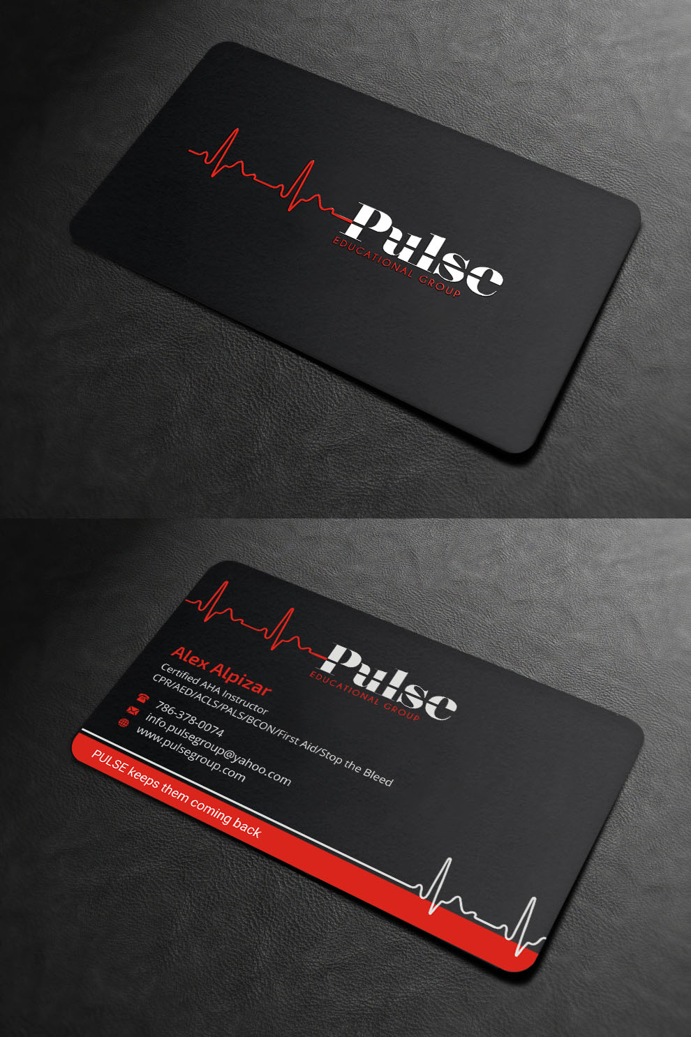 Business Card Design by INDIAN_Ashok for Pulse Educational Group | Design #20278835