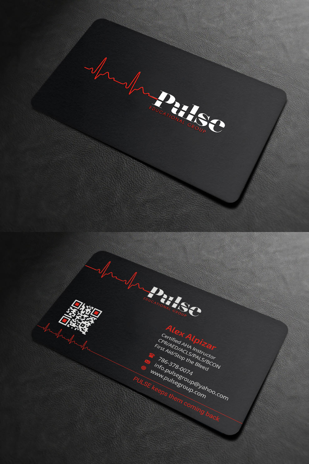 Business Card Design by INDIAN_Ashok for Pulse Educational Group | Design #20278836