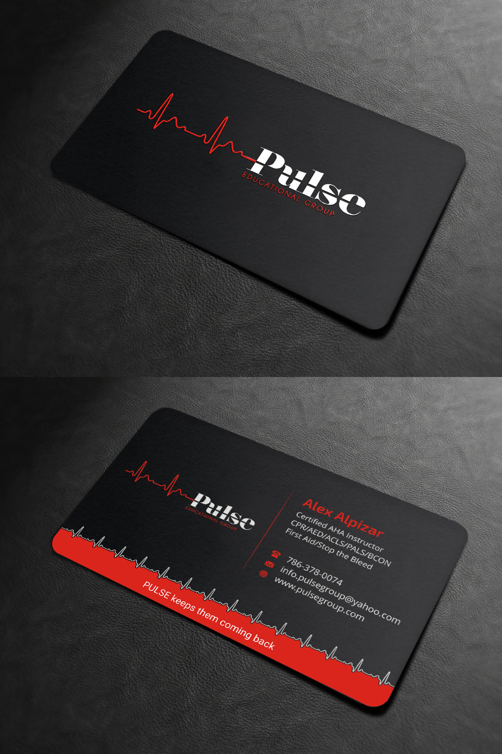 Business Card Design by INDIAN_Ashok for Pulse Educational Group | Design #20278837