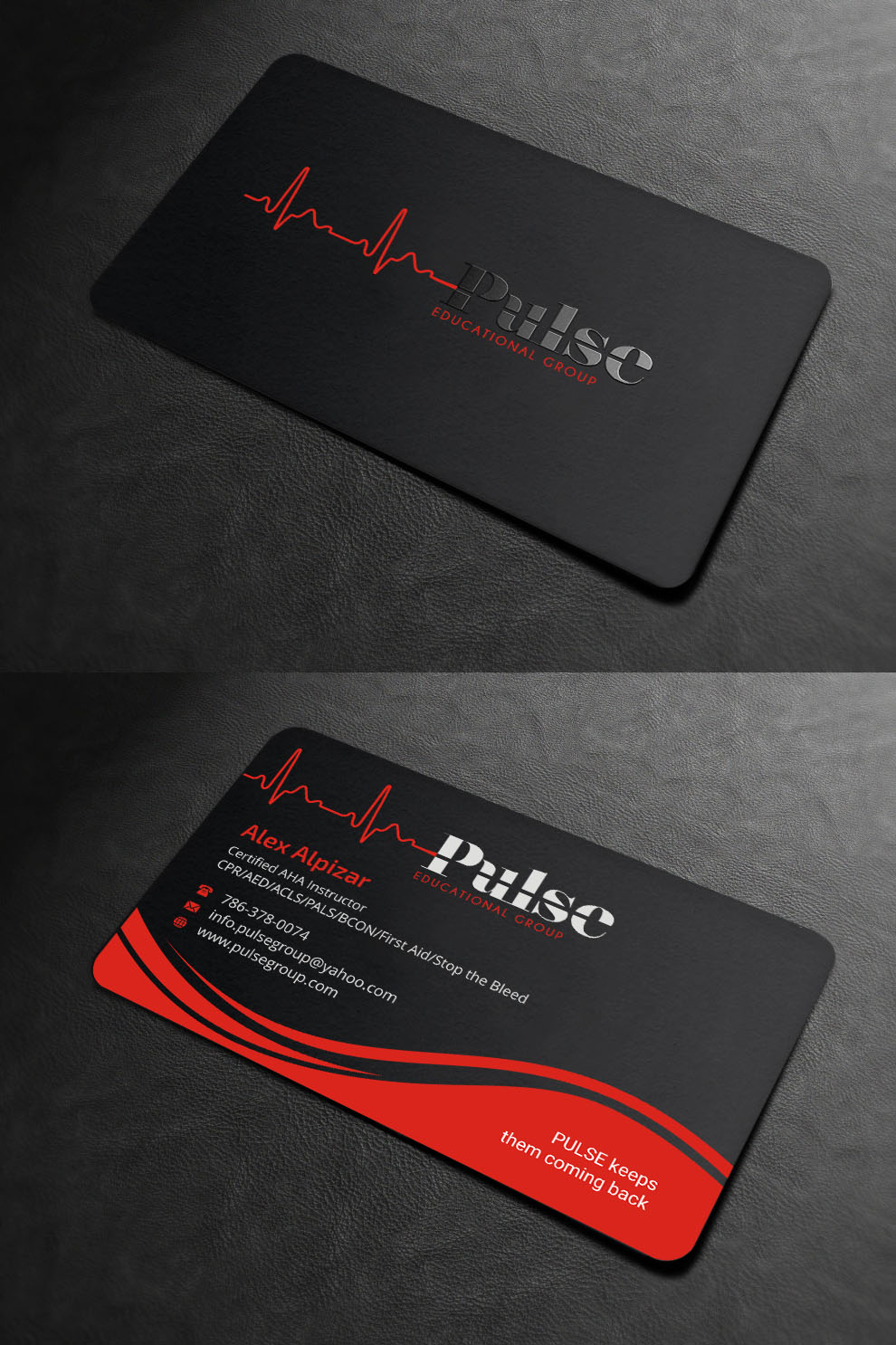 Business Card Design by INDIAN_Ashok for Pulse Educational Group | Design #20278844