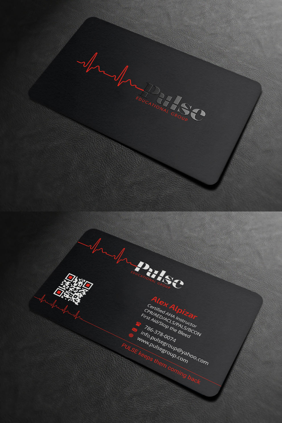 Business Card Design by INDIAN_Ashok for Pulse Educational Group | Design #20278846